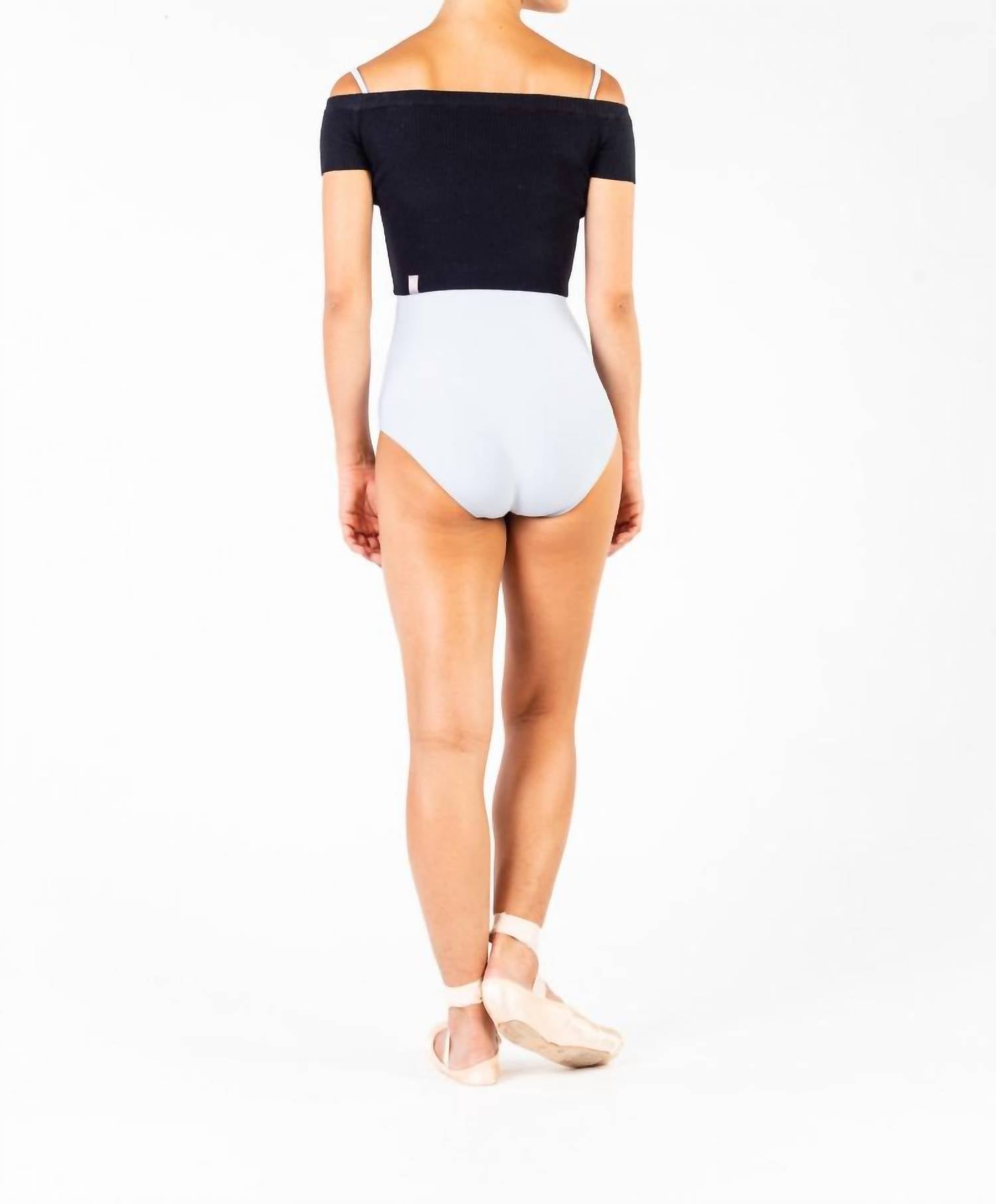 Capezio - Ribbed Knit Cropped Sweater