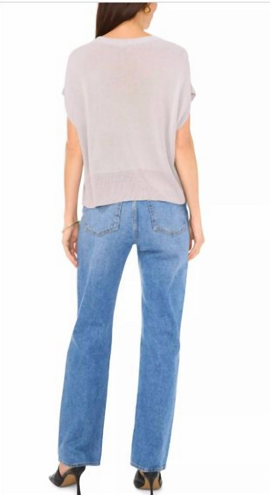 Vince Camuto - Short Sleeve Knit Sweater