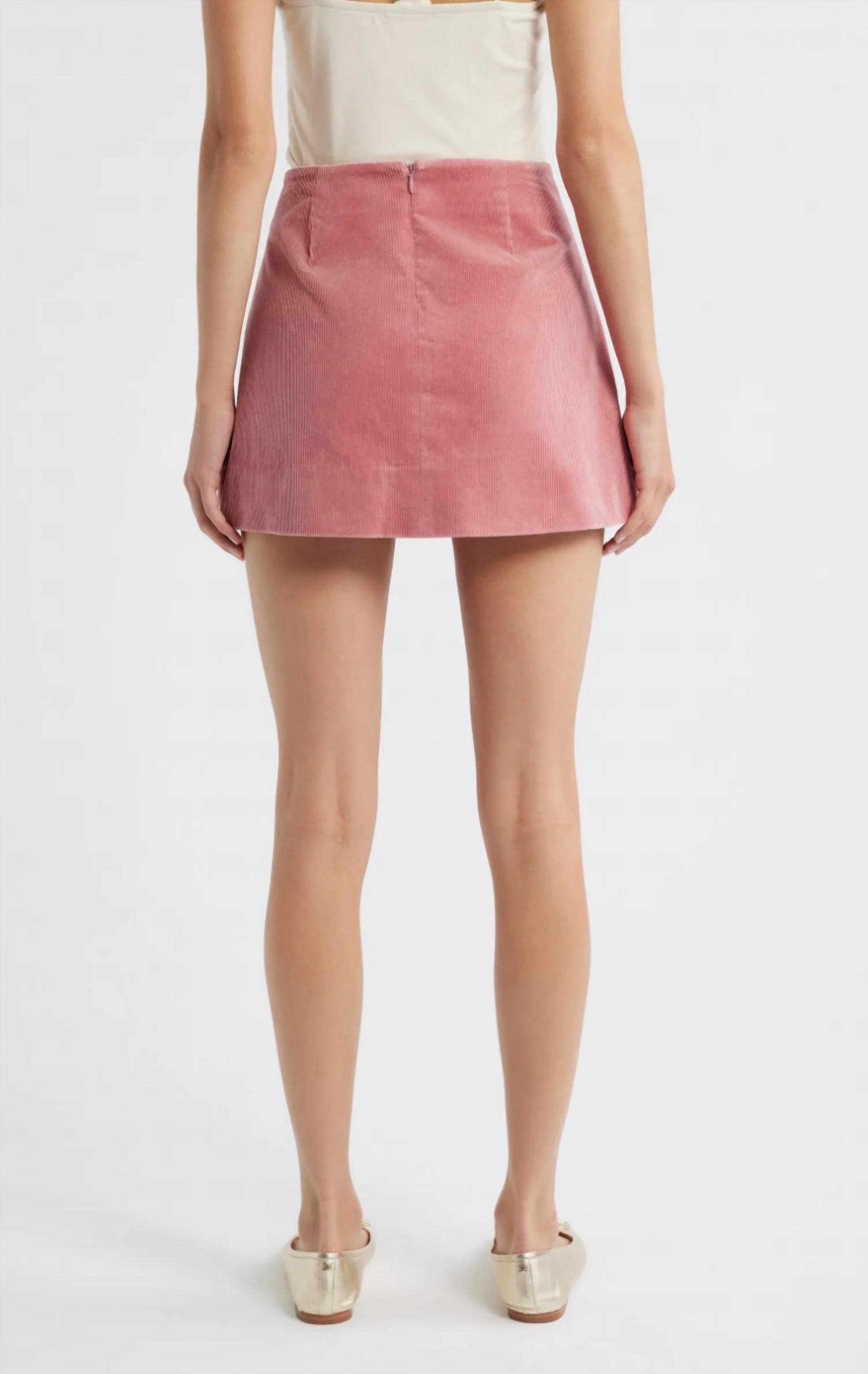 Loveshackfancy - Kida Corduroy Mini Skirt