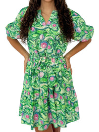 Jade - Maurie Abstract Dress