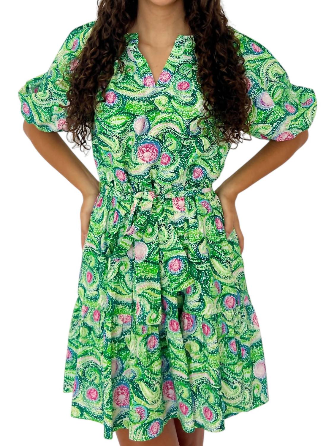 Jade - Maurie Abstract Dress