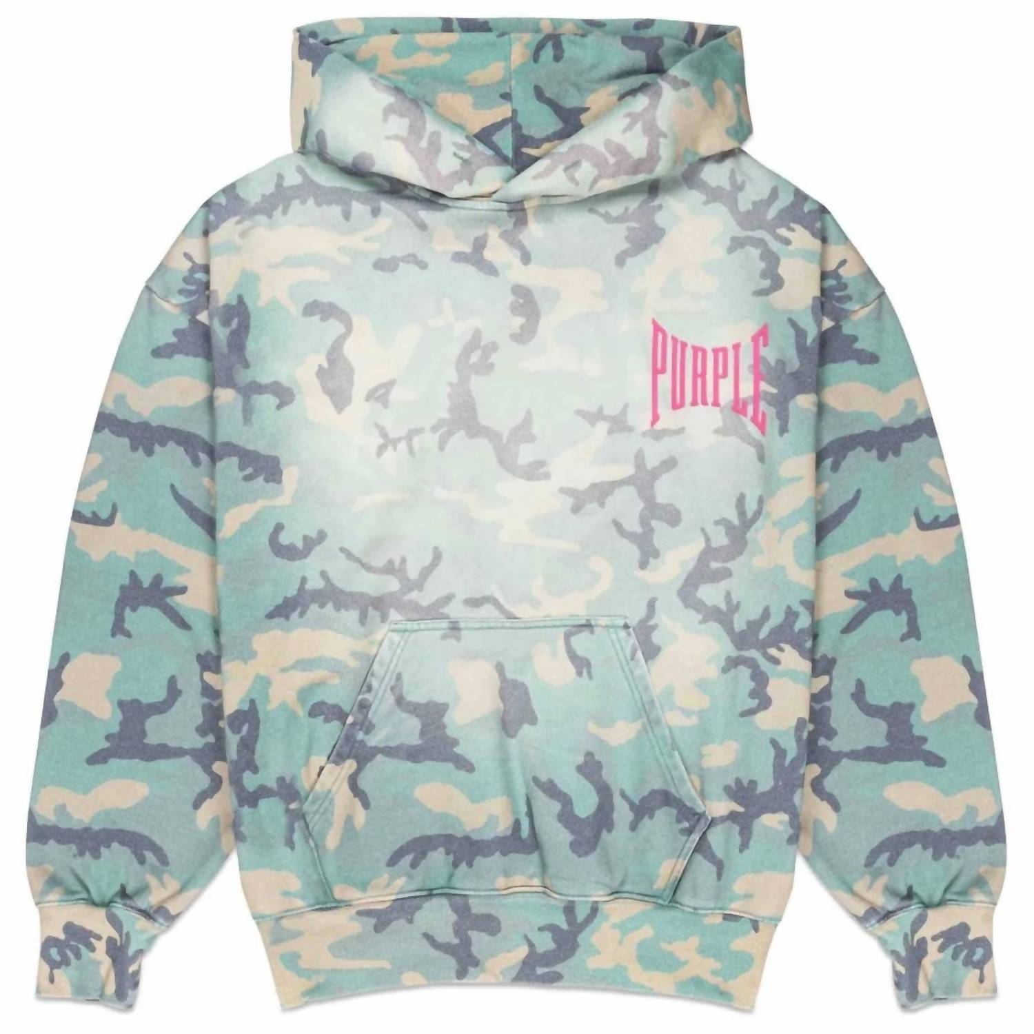 Purple Brand - Midweight Fleece Faded Camo Hoodie