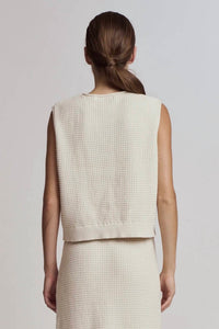Grade & Gather - Texture Knit Buttoned Vest