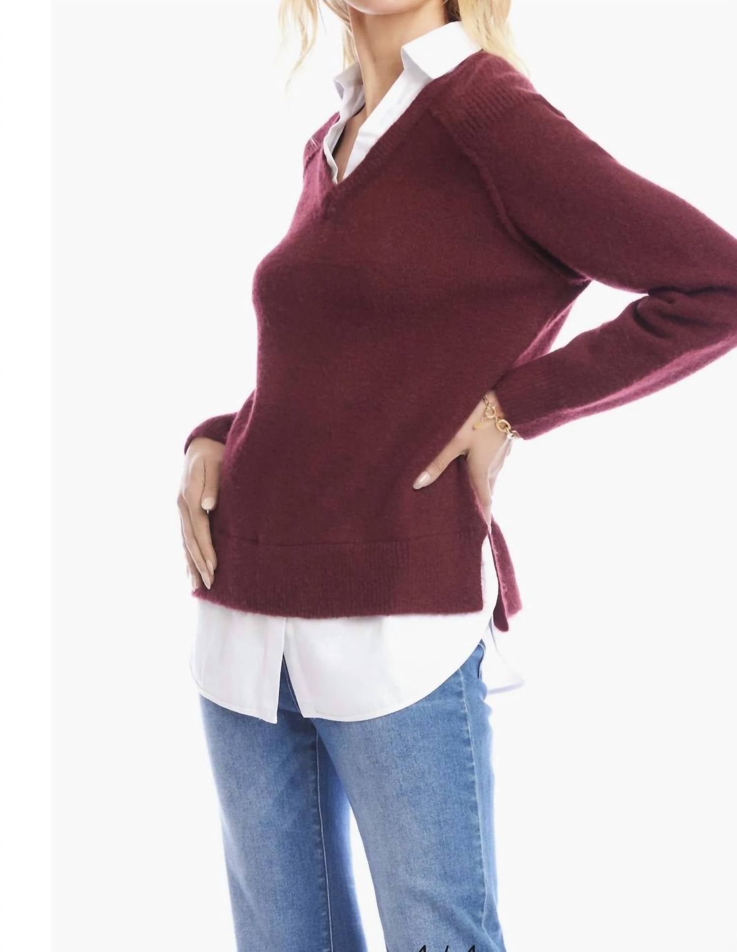 Karen Kane - Layered sweater