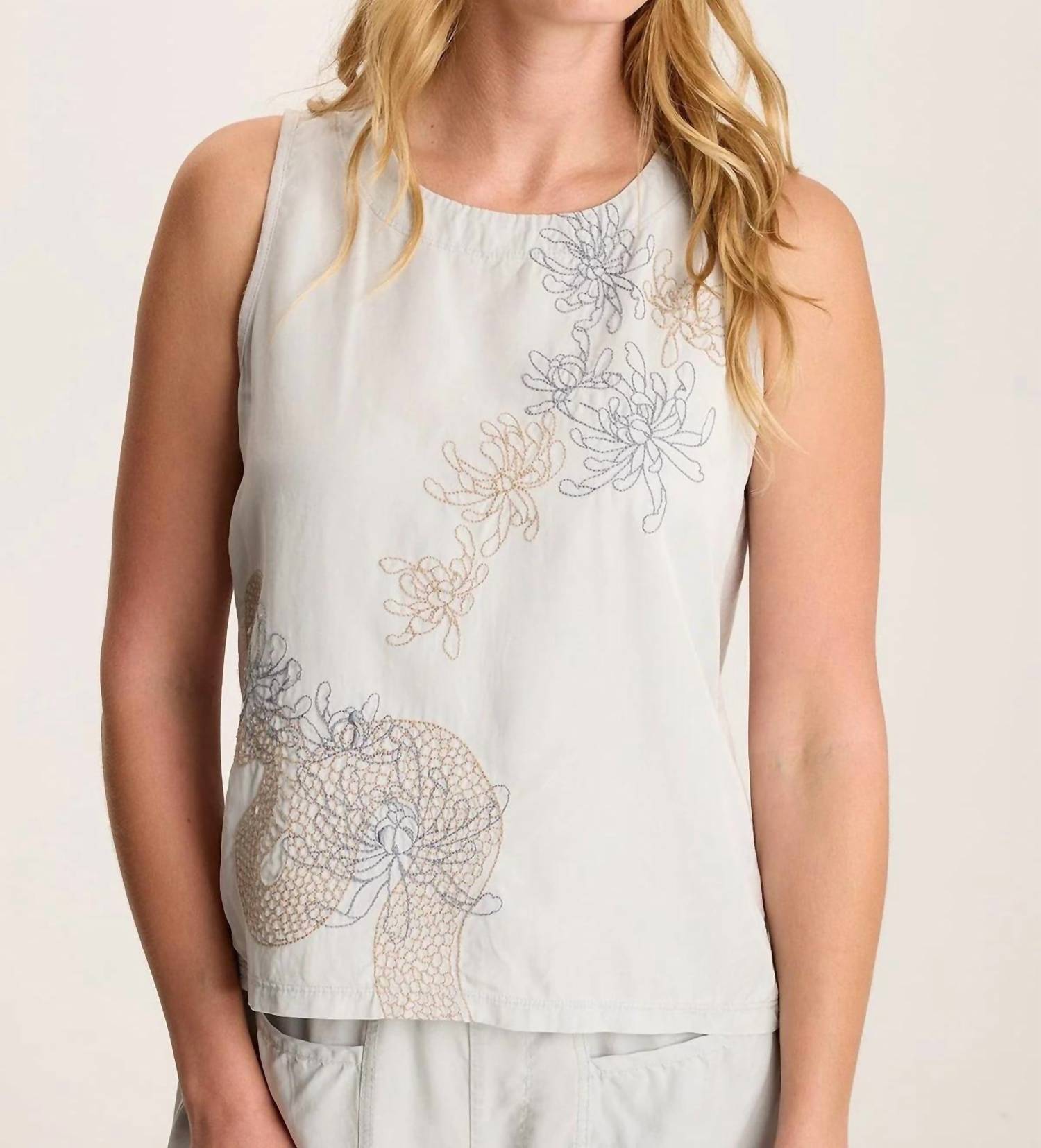 Xcvi - Quan Embroidered Tank Top