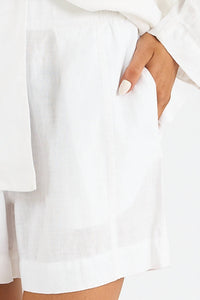 Michael Stars Mavis Short With Pocket in white - women's shorts - view 4