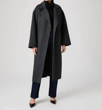 Paige - Connery Wool-blend Long Robe Coat