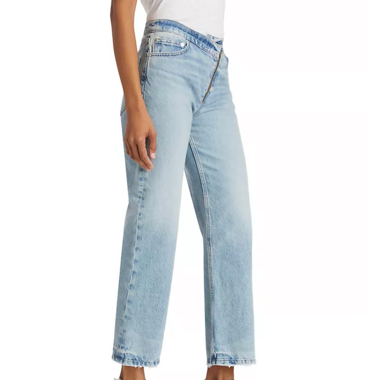Frame - Le Jane Crop Angled Zipper Jeans