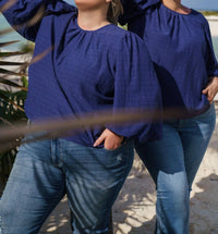 Marie Oliver - Harly Crew Neck 3/4 Sleeve Top - Plus