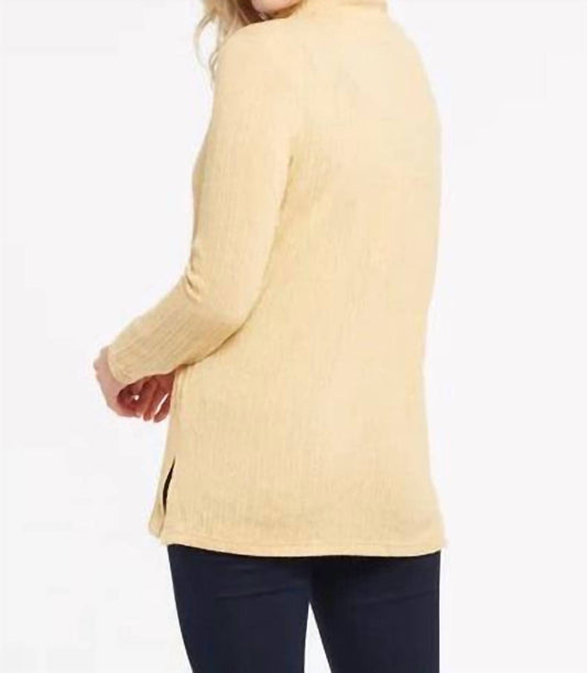 Tribal - Drawstring Cowl Neck Top