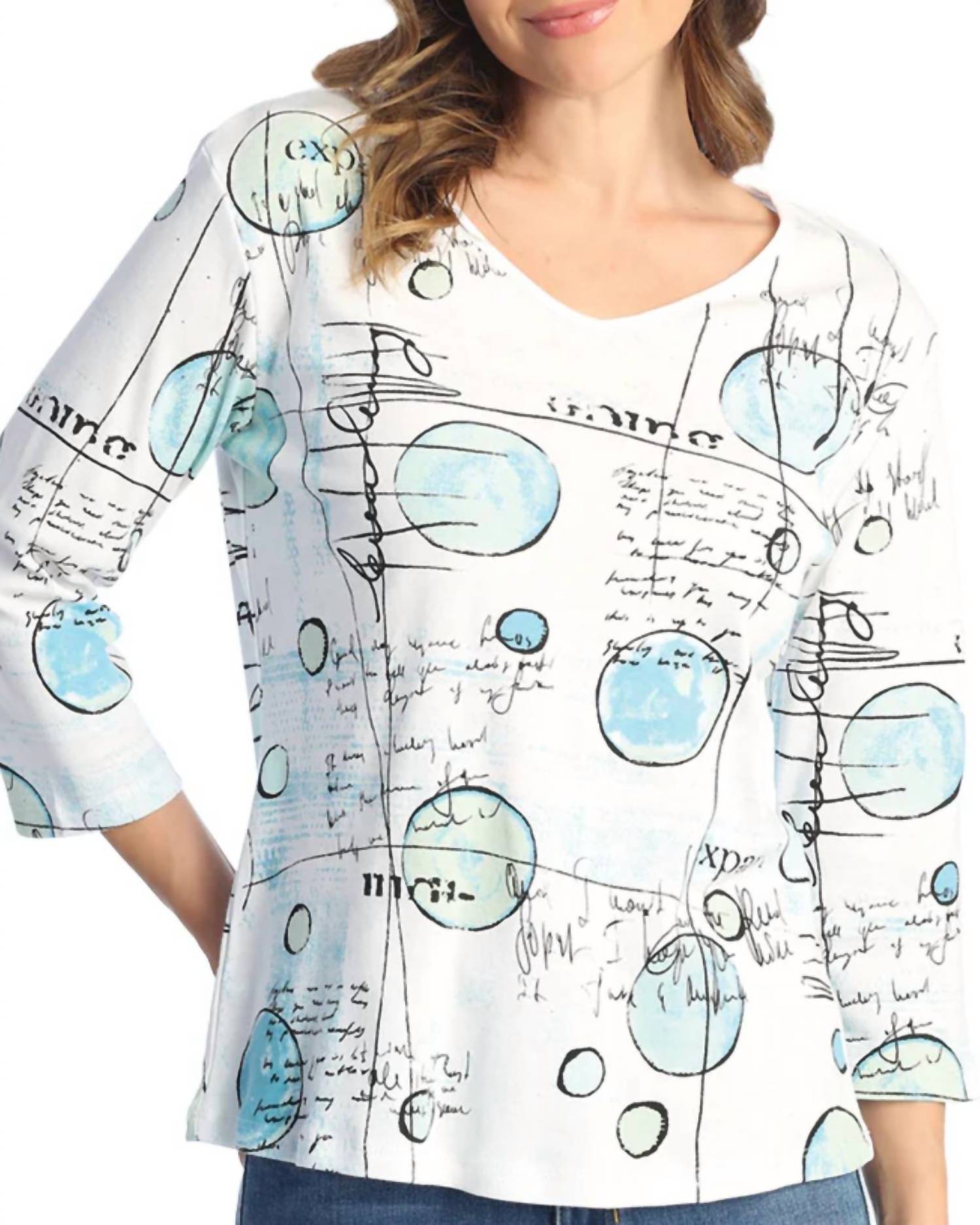 Jess & Jane - Journey Printed Cotton Top