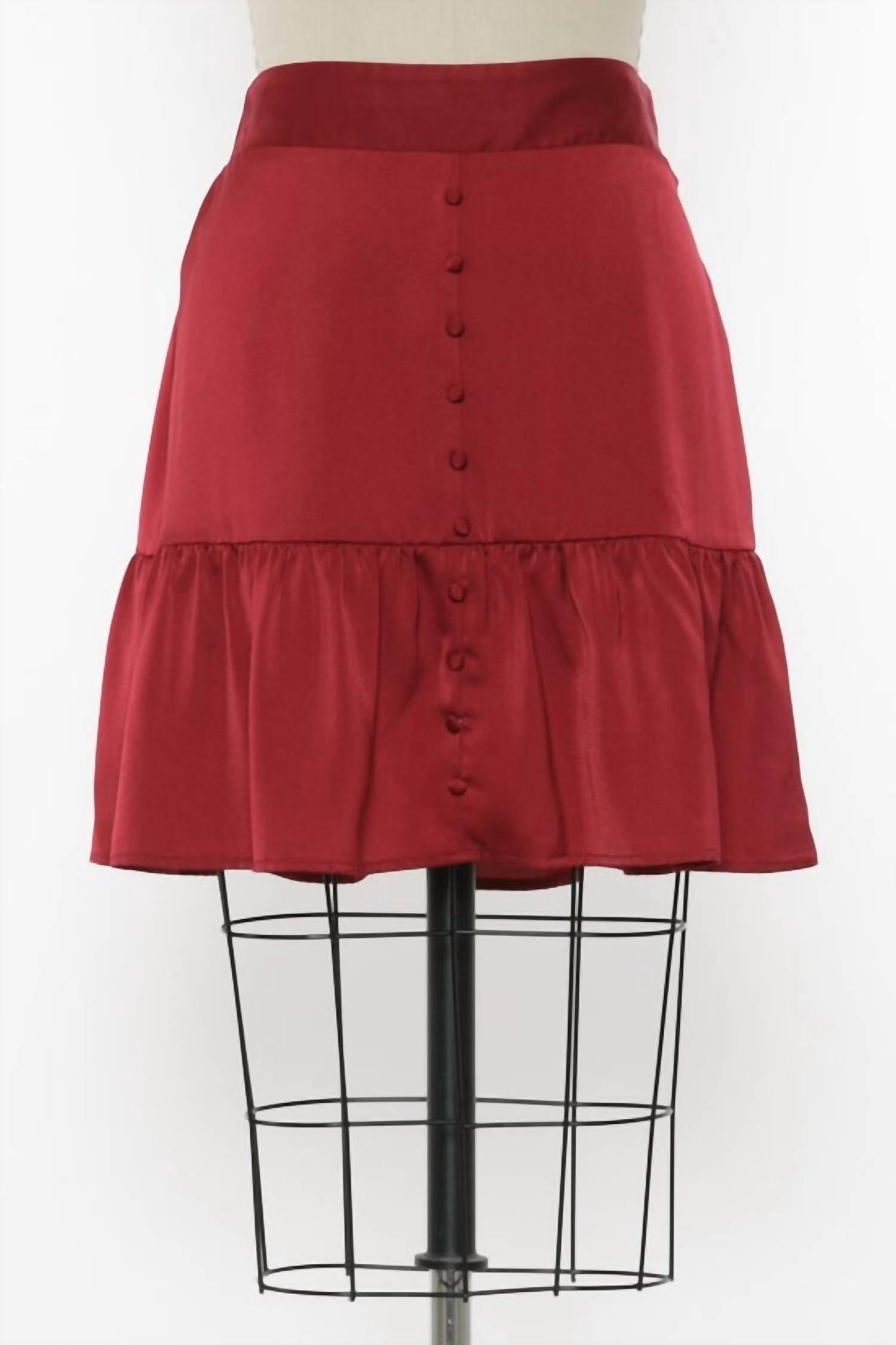 Tiered Ruffle Mini skirts