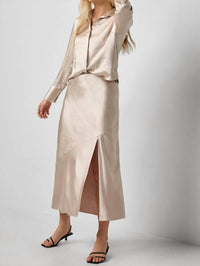 Lilla P - Satin Button Down