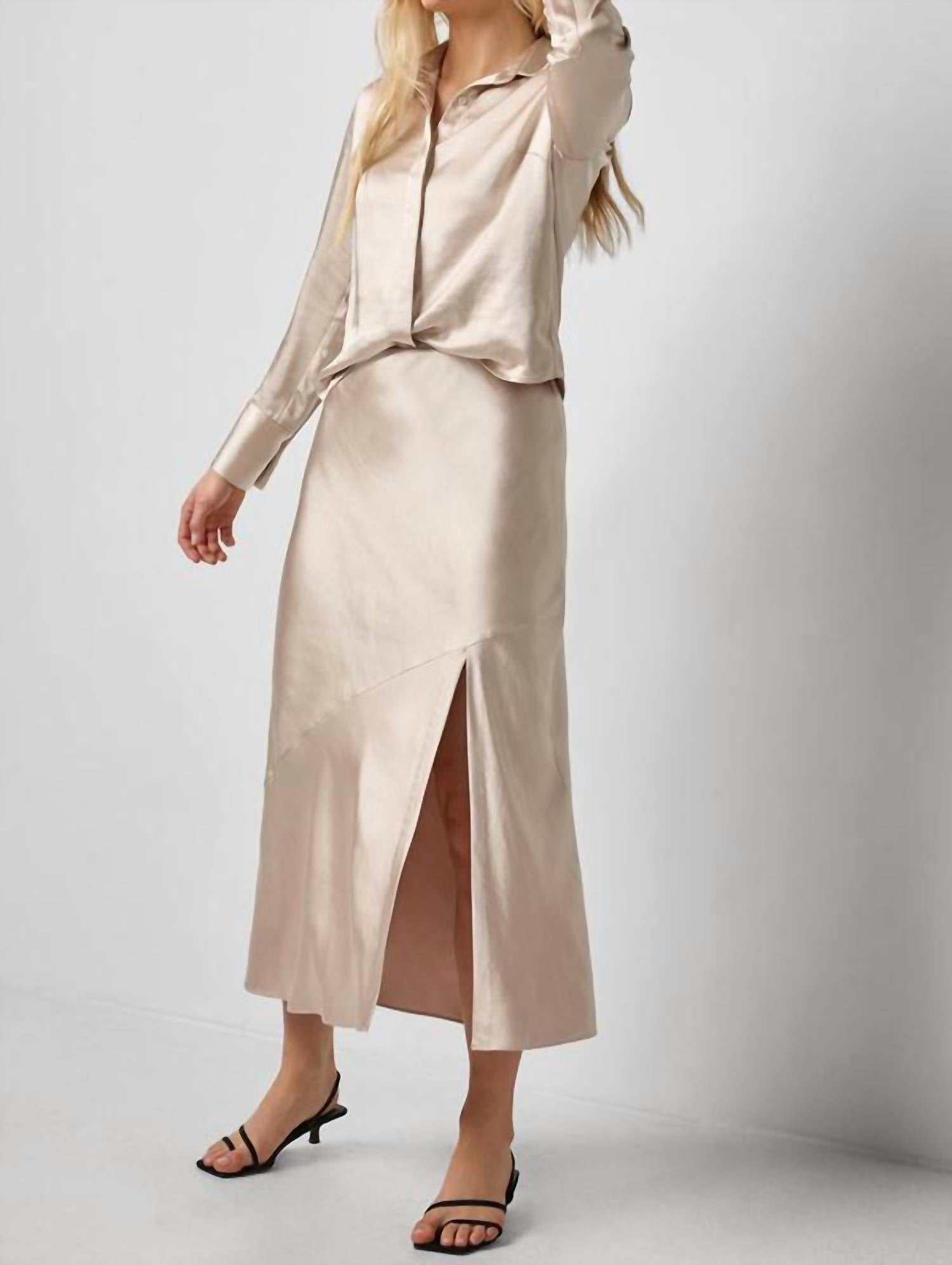 Lilla P - Satin Button Down