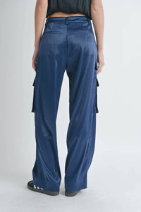 Reset By Jane - Satin Cargo Pants