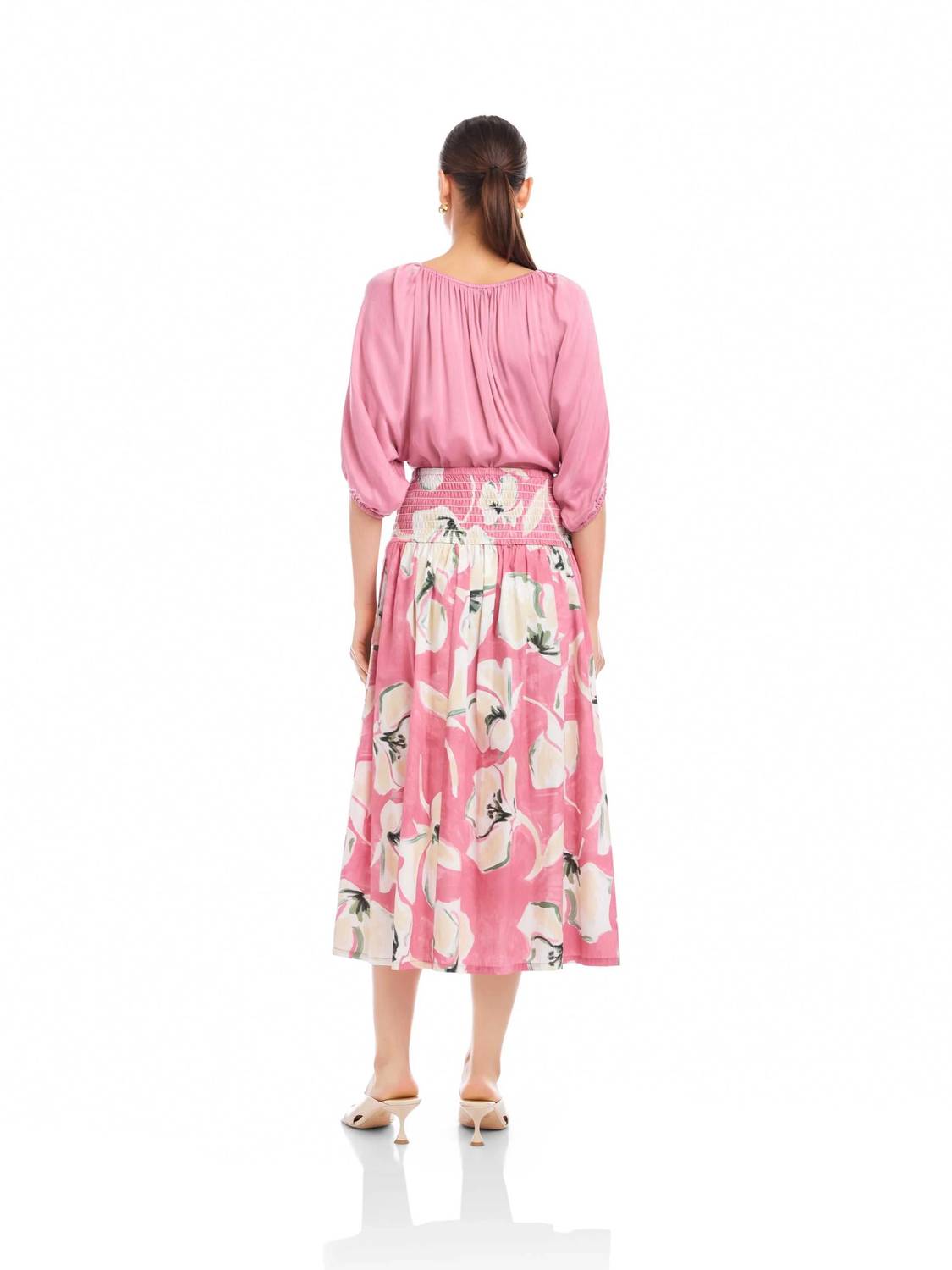 Fifteen Twenty - Rhea Smocked Waist Skirt