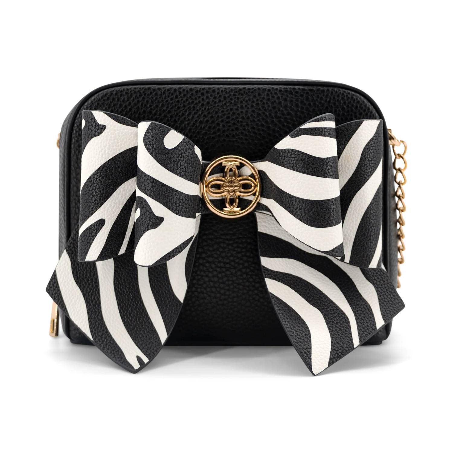 Like Dreams - Women's Zebra Bow Mini Crossbody Bag