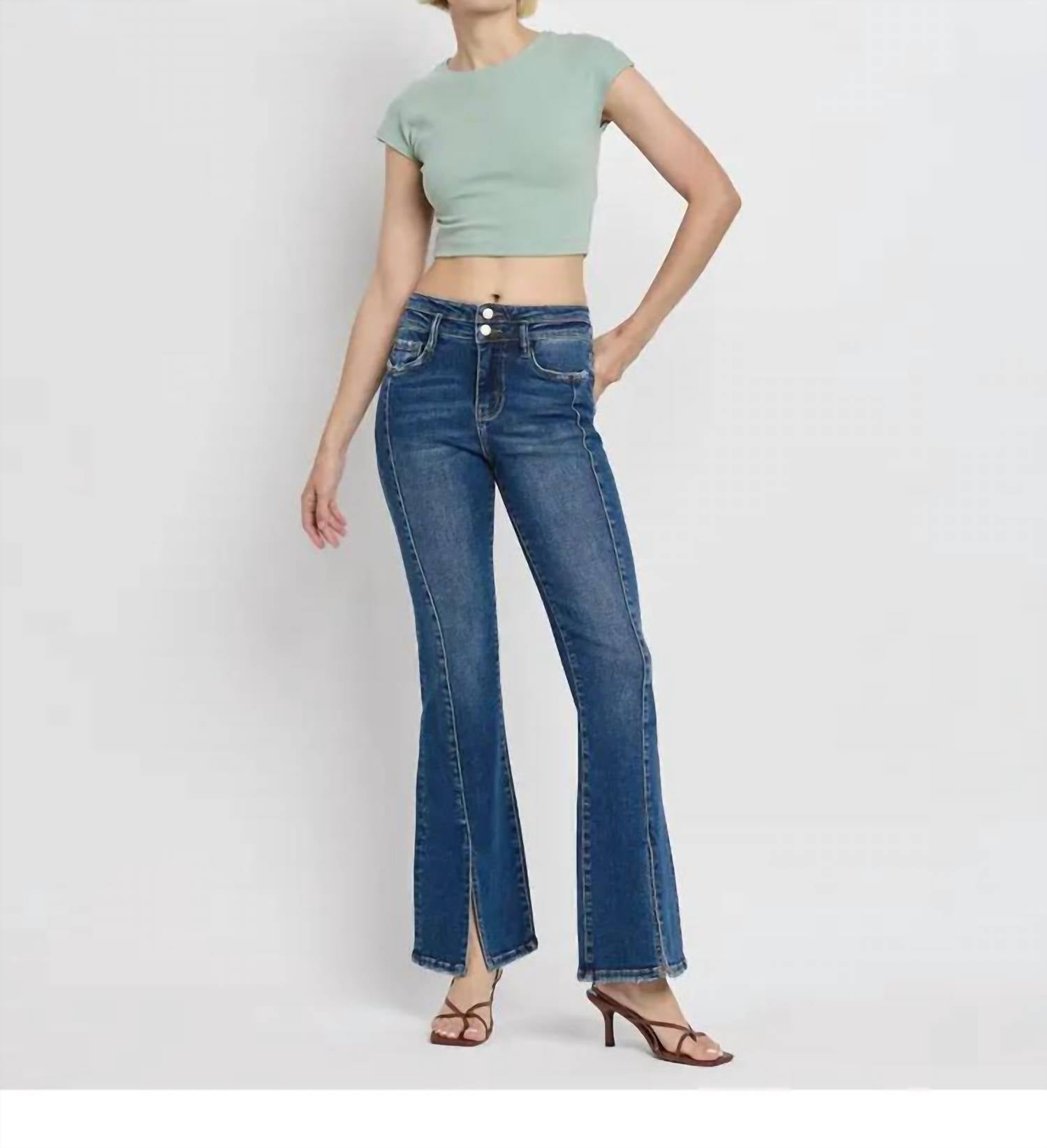 Lovervet - Western Star Flare Leg Denim Jeans