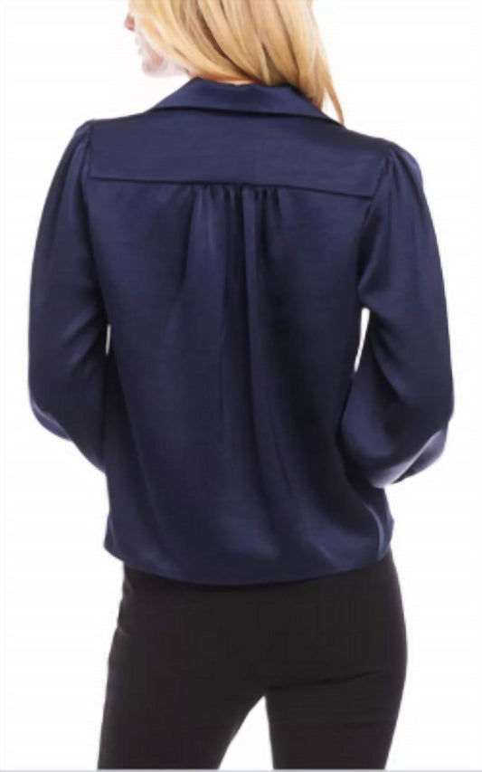 Karen Kane - Shirred Satin Blouse