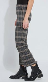 Lysse Women's Ankle Elysse Pant in equestrian plaid - women's pants - alternate view