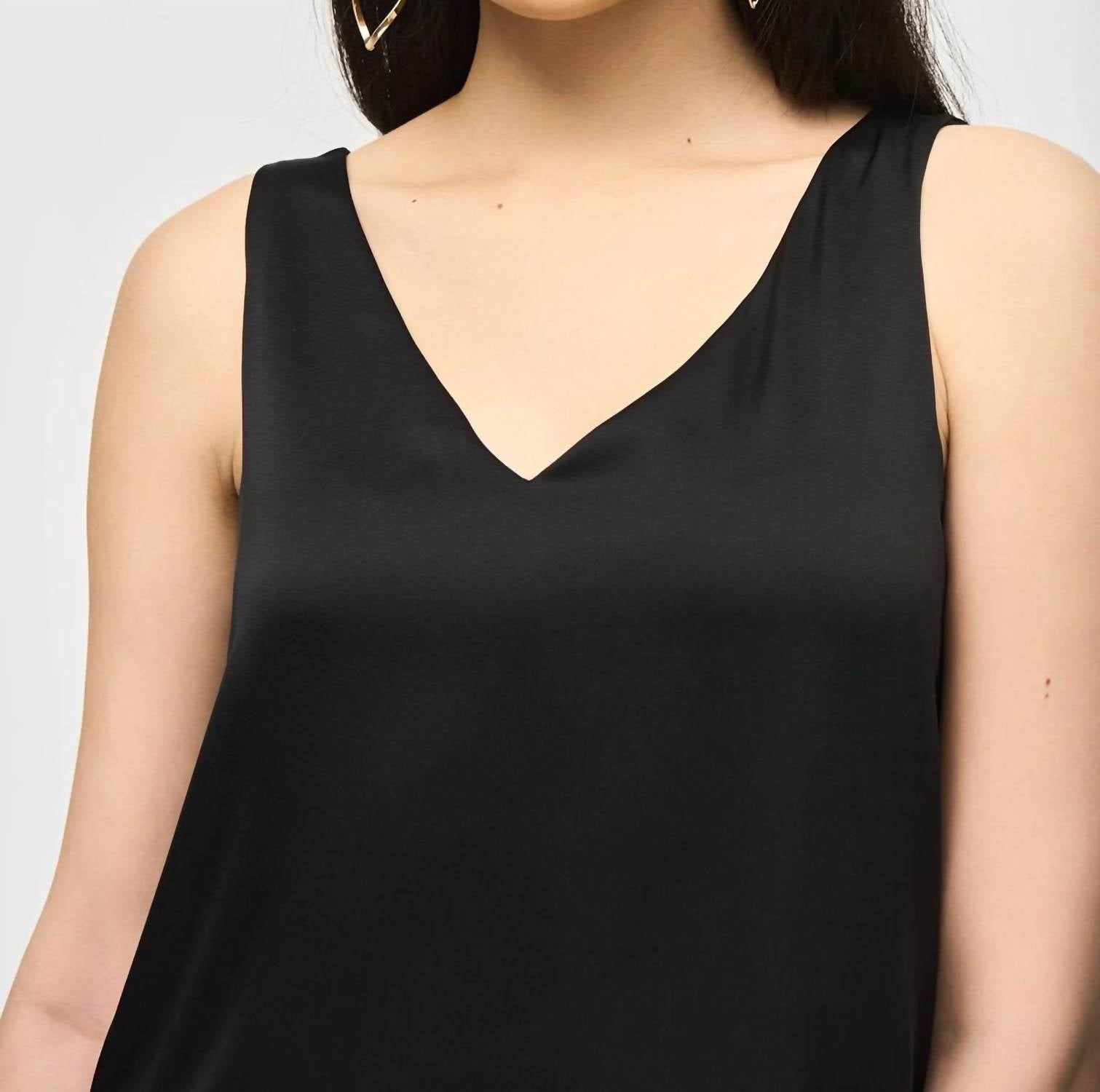 Joseph Ribkoff - SATIN SLEEVELESS TOP