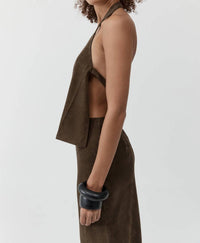 St. Agni - Suede Apron Top