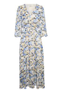 Kaffe - Eva Maxi V-Neck 3/4 Sleeve Dress