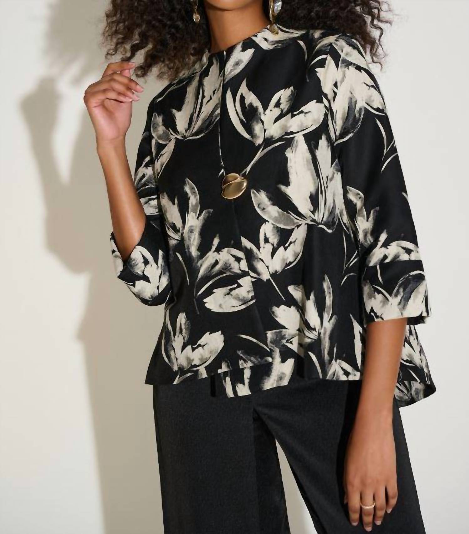 Joseph Ribkoff - Jacquard Floral Jacket