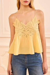 Ulla Johnson - Rosie Lace Applique Tank Top