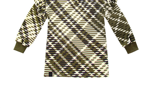 Omamimini - Girls' Plaid Ruffle Terry Dress