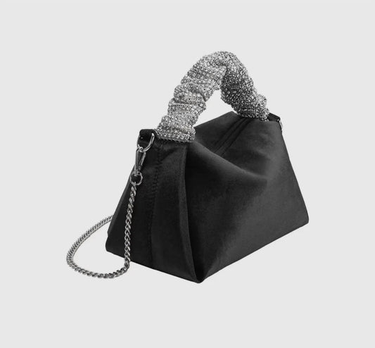 Melie Bianco - Women's Estela Velvet Top Handle Bag