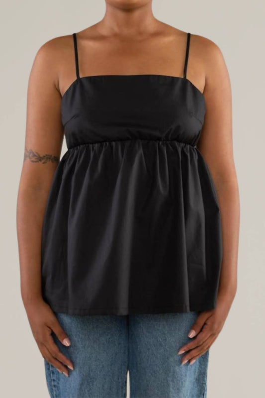 Nlt - cotton poplin babydoll tank top