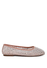 Rag Company - Women's Orson Naked Rhinestone Ballerina Flats