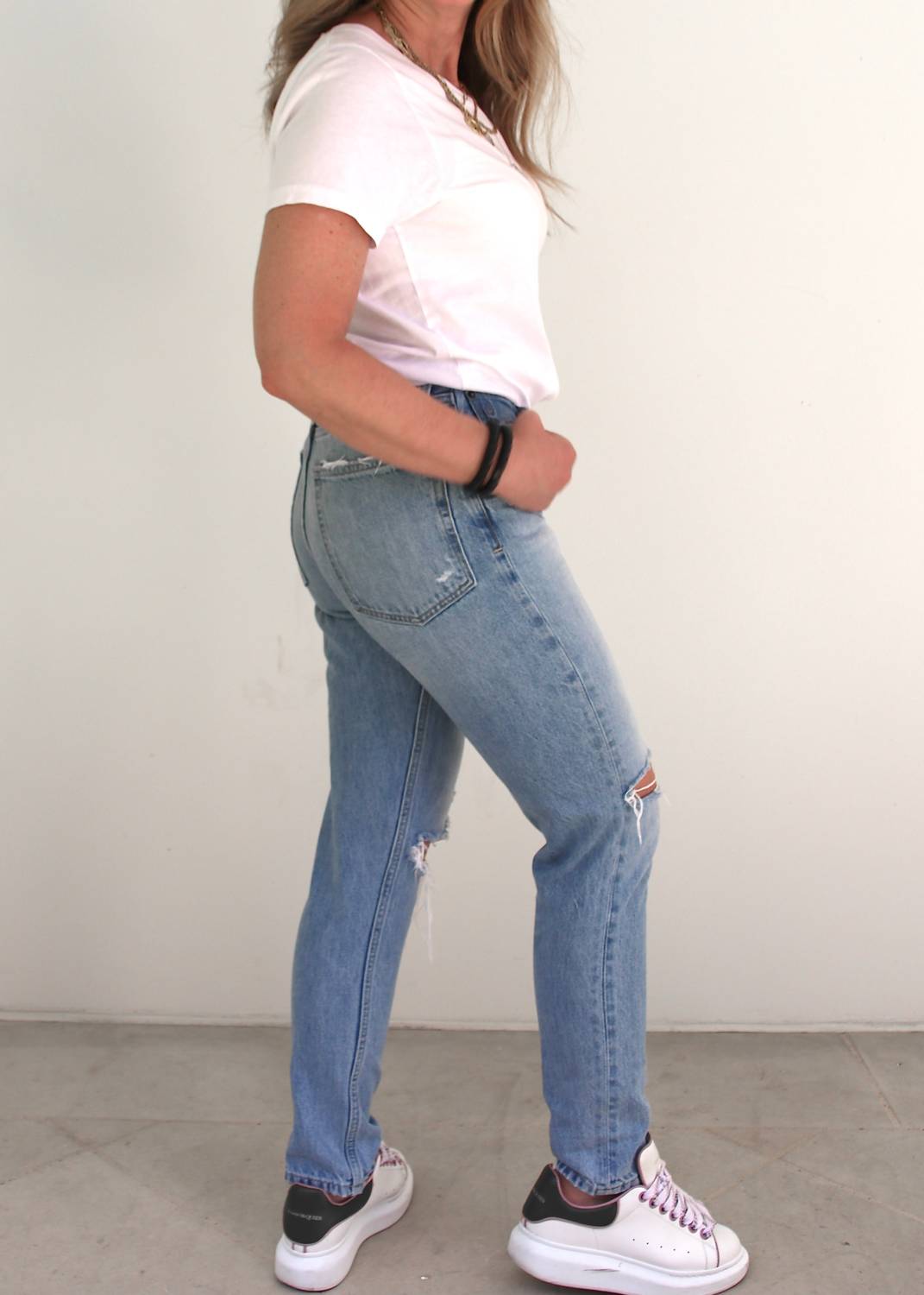 Etica - Marcella High Rise Slim Rip Current Jeans