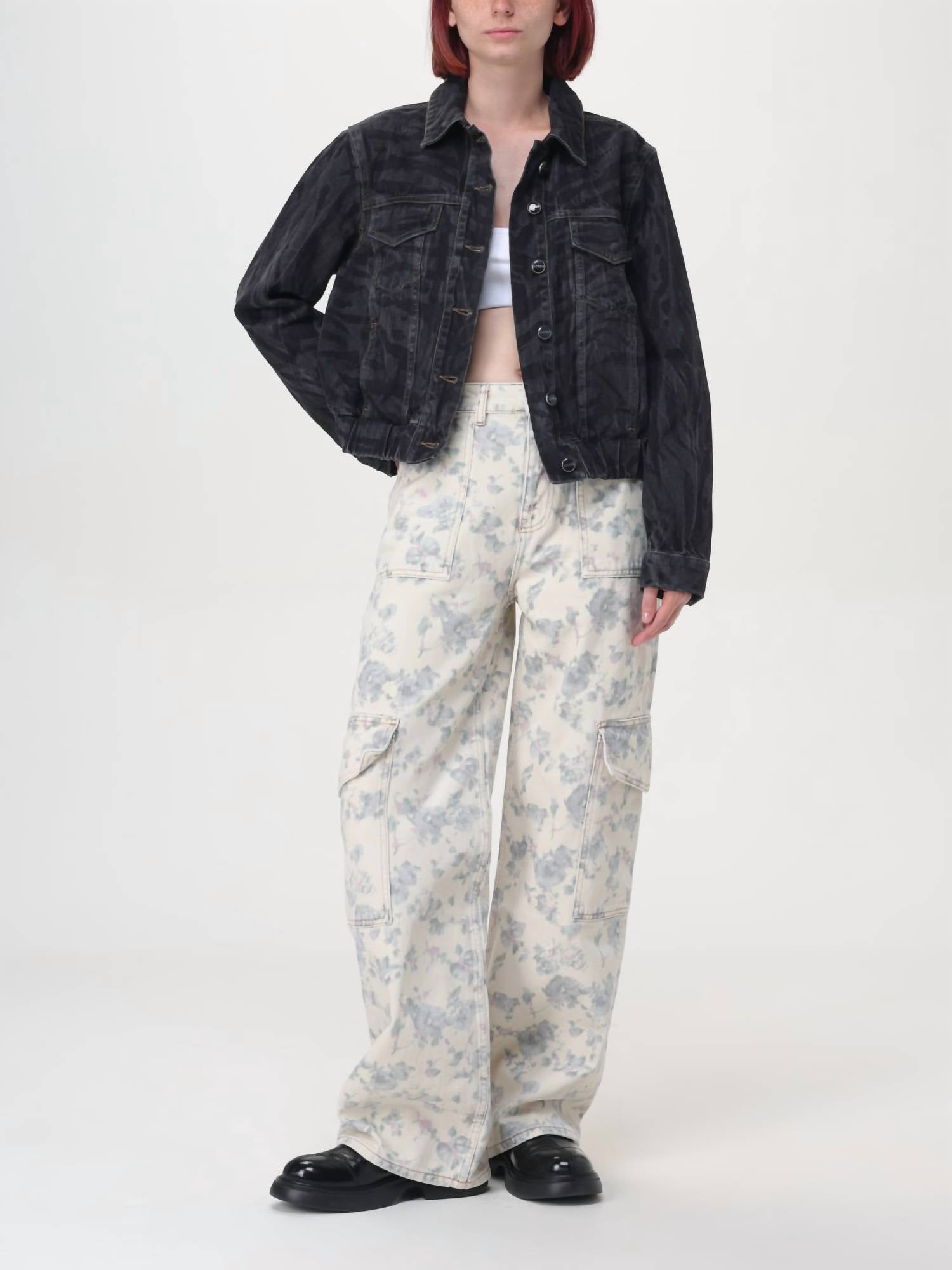 Ganni - Angi Floral Printed Cargo Jean