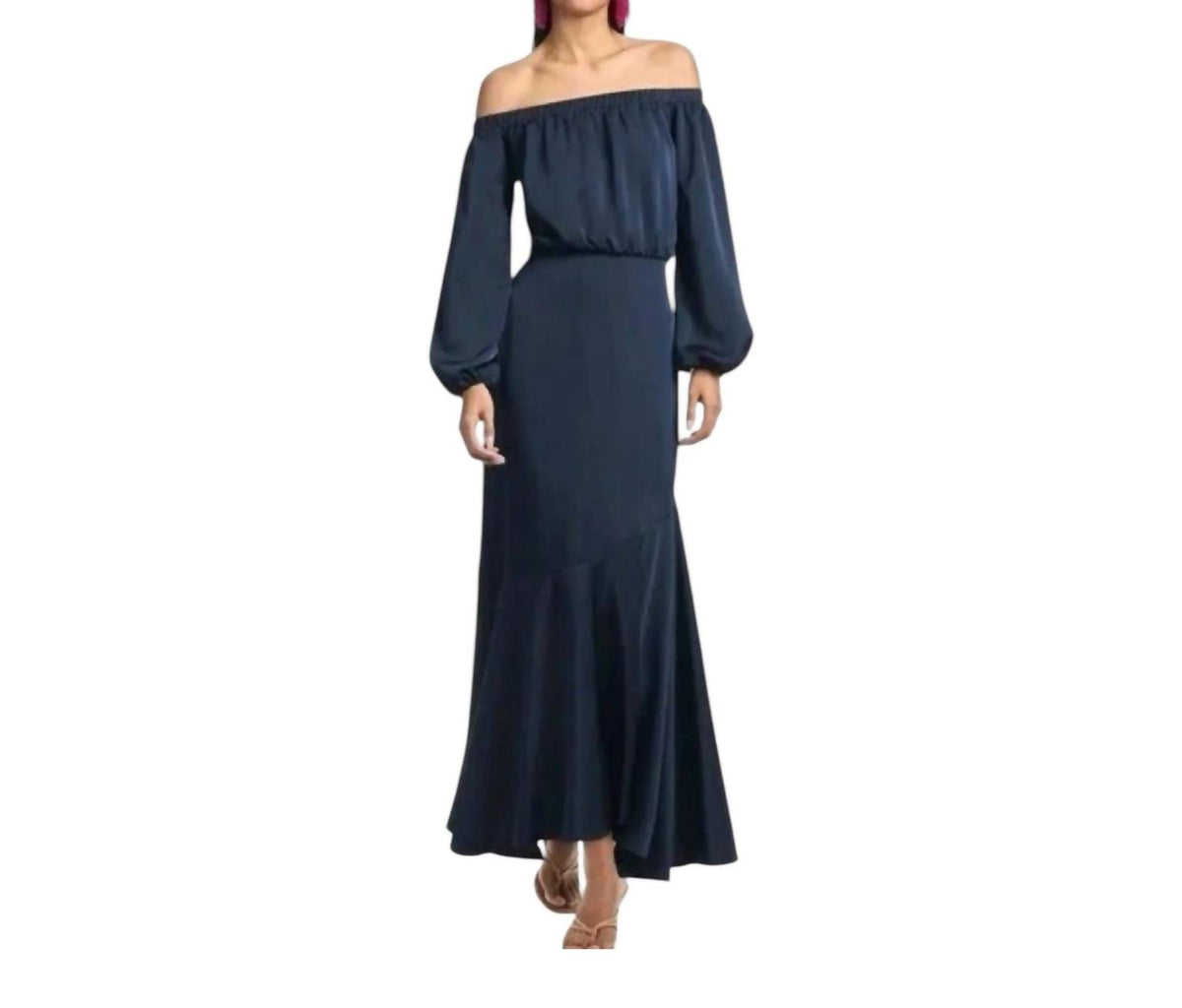 Sachin & Babi - Kai Satin Crepe Off Shoulder Dress