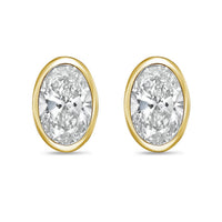 Diana M Jewels - Women's Oval Lab-grown Diamond Stud Earrings (15.00 Tcw) - Grand