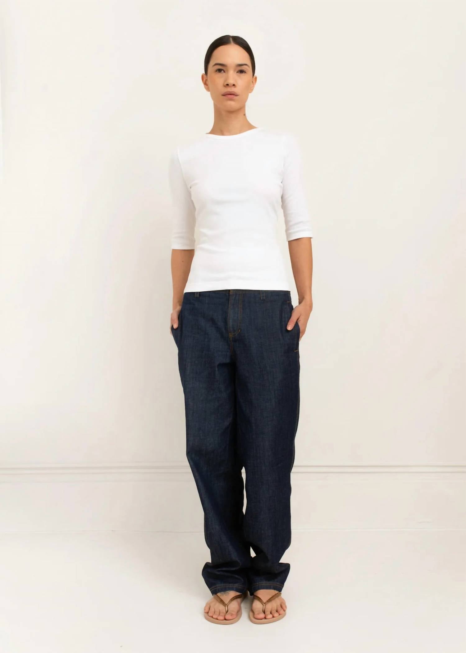 Paper Label - Akari Ribbed Short Sleeve Tee