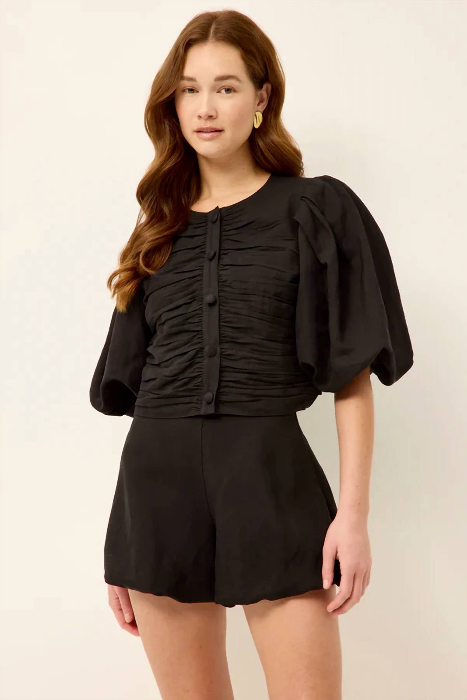 Marie Oliver - Rowan Bagged Sleeve Top