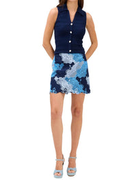 ALLISON NEW YORK Martina Skirt in blue floral - women's skirt