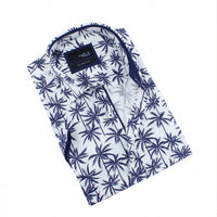 Eight X - Palm Print Short Sleeve Shirt