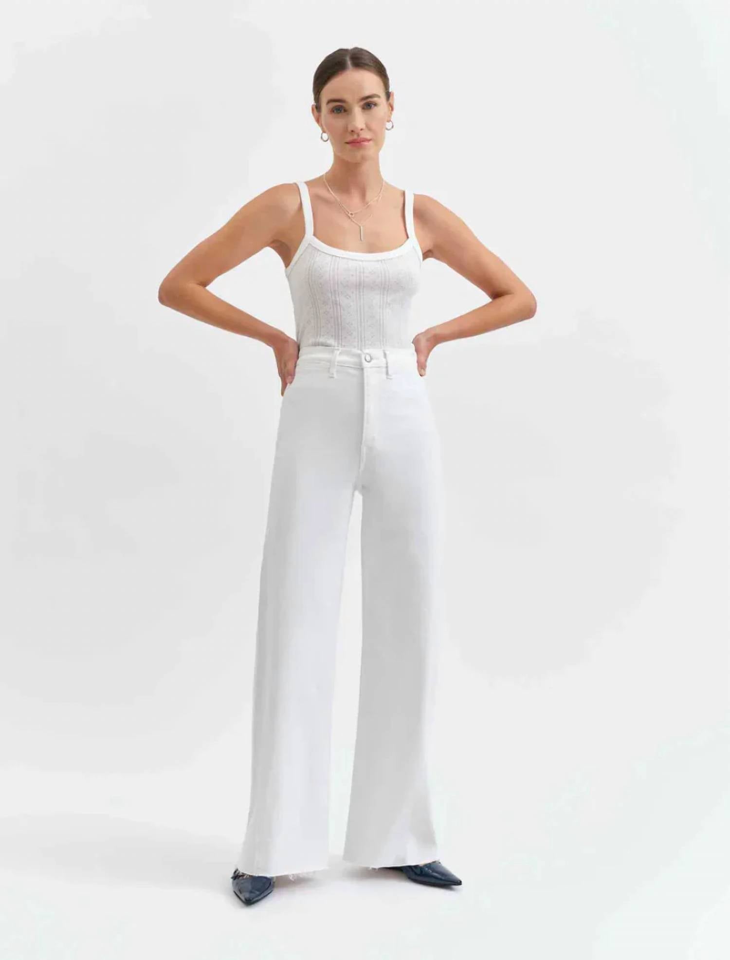 Daze - Far Out With Seaming High Rise Wide Leg Jean