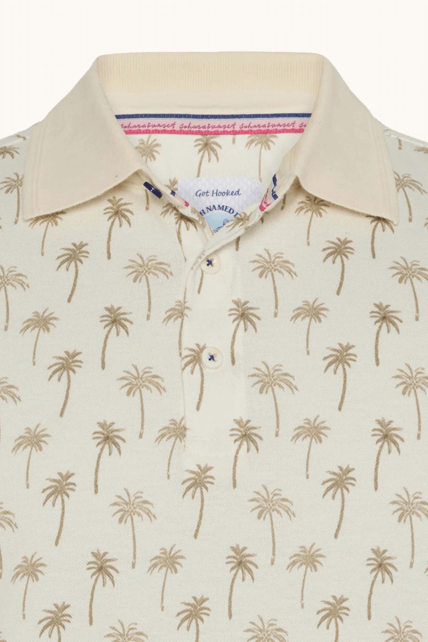 A Fish Named Fred - Palm Trees Short Sleeve Polo