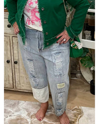Oli & Hali - Washed Distressed Jean