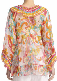 Johnny Was - Ruffle Tie Blouse