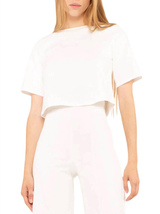 Ripley Rader - Ponte Knit Short Sleeve Top