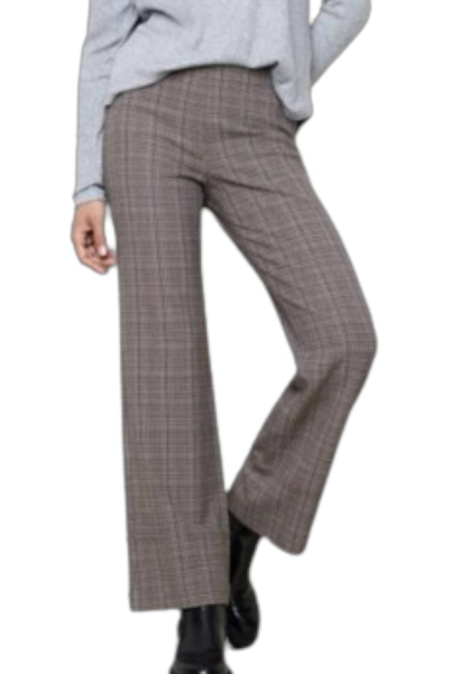 Charlie B - Modern Fit Plaid Print Pants