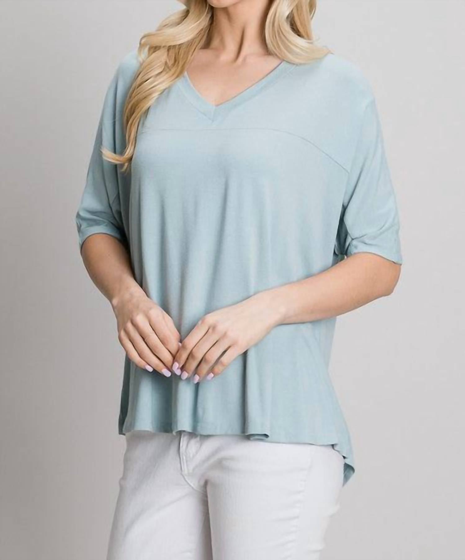 Allie Rose - V-neck Blouse