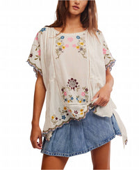Free People - Danielle Embroidered Top