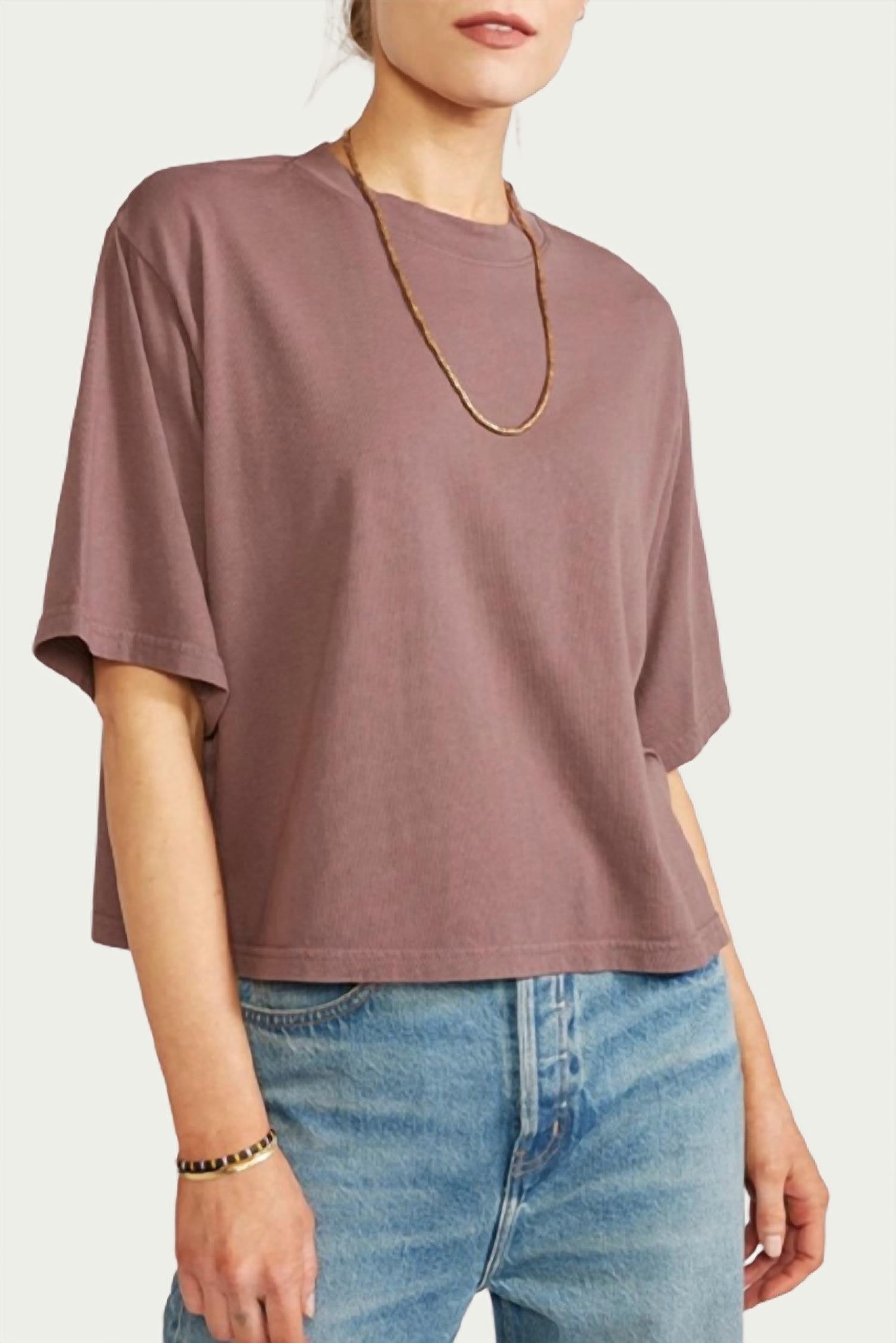 SYLVIE BOXY ORGANIC COTTON T-SHIRT